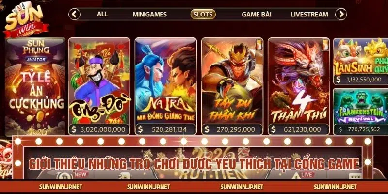 Giới thiệu đến bạn những trò chơi hấp dẫn nhất tại cổng game