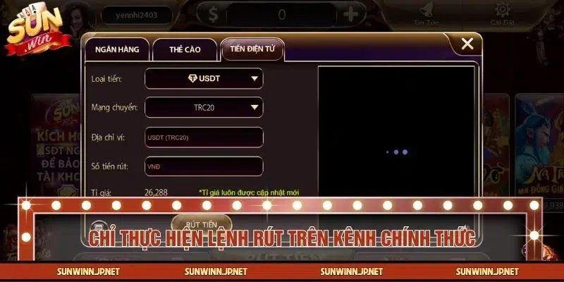Chỉ nên thực hiện giao dịch trên kênh chính thức của cổng game