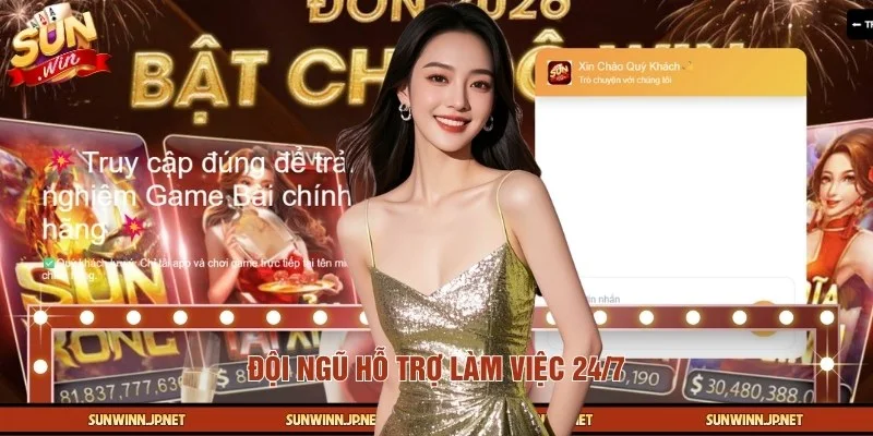 Dịch vụ chăm sóc khách hàng của SUNWIN hoạt động 24/7