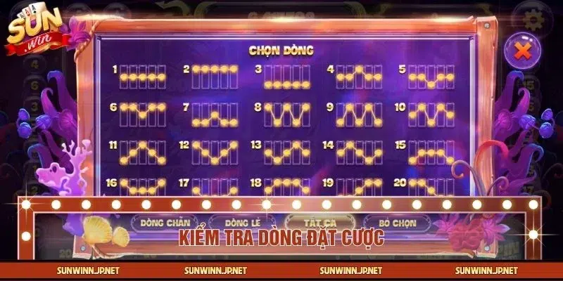 Kích hoạt các dòng là mẹo chơi nổ hũ Thuỷ Cung mà bạn cần nhớ